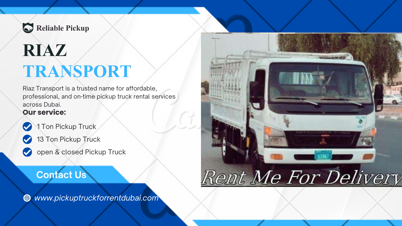 Pickup Truck Rental in Dubai 3 Ton Pickup Truck in Al Quoz